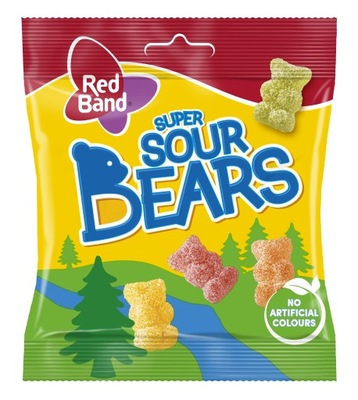 Red Band Kwaśne żelki Super Sour Bears 100g