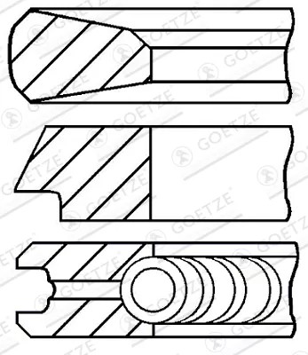 92 (STD) 1,5-2-2,5 ANILLOS TLOKOWE CHRYSLER VOYAGER IV JEEP CHEROKEE  