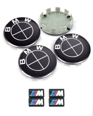 TAPACUBOS ALUFELG 68MM KAPSLE BMW + PEGATINAS M POWER  