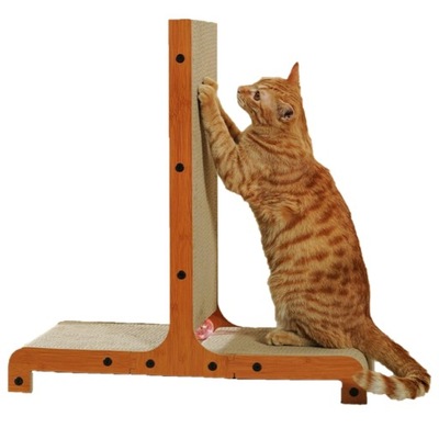 Drapak Narożny Dla Kota Kotów Zabawka z Piłką 60cm