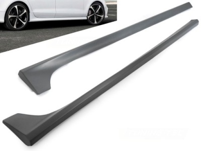 Пороги накладки пороговые sport style к audi a7 c7 sportback 14-18 фото №1