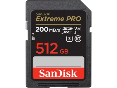 Karta pamięci SANDISK Extreme PRO SDXC 512GB