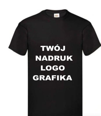 T-SHIRT Koszulka z WŁASNYM NADRUKIEM L 152cm