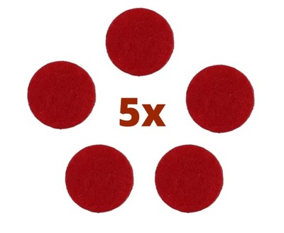 5x czerwona wkładka zapas filc do dyfuzora