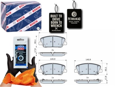 Тормозные колодки тормозные перед hyundai grandeur i30 veloster #petrolhead pro+ kit3 фото №1