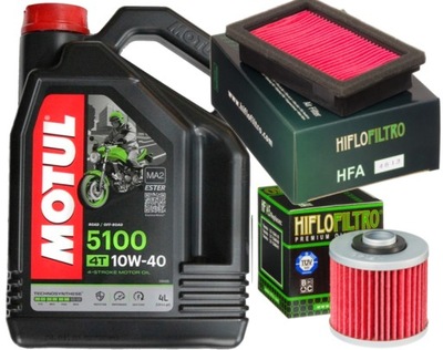 HF145 ACEITE MOTUL 10W40 FILTROS YAMAHA MT-03 06-12  