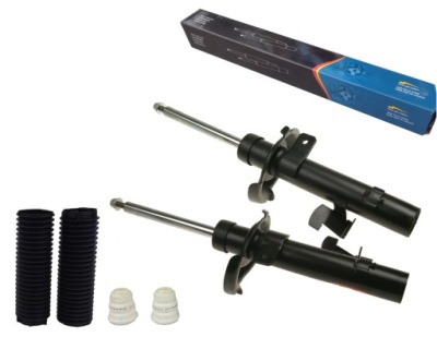 Kraft 2x амортизаторы + защита отбойники v50 s40 c30 focus ii c-max mazda 3 5 фото №1