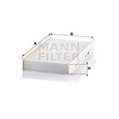 FILTR, VENTILACIÓN PRZESTRZENI PASAZERSKIEJ MANN-FILTER CU 2747  