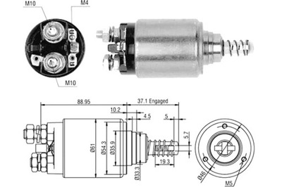 MAGNETI MARELLI ВКЛЮЧЯТЕЛЬ ЭЛЕКТРОМАГНИТНОЕ СТАРТЕРА 