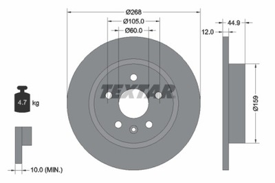 DISCO DE FRENADO 92205503  