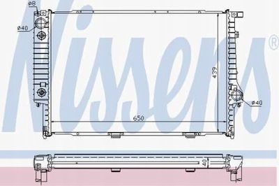 NISSENS 60748A РАДИАТОР, СИСТЕМА ОХЛАЖДЕНИЯ