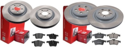 Тормозные диски тормозные колодки p+t brembo jaguar s-type xj xk xf фото №1