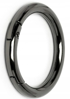 Czarne kółko otwierane szekla 30mm