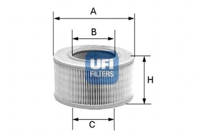 UFI ФИЛЬТР ВОЗДУХА SAAB 9-5 09 97-