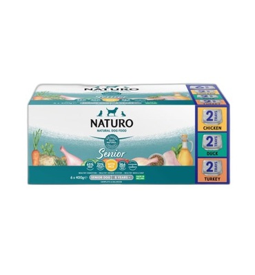 NATURO PACK SENIOR VARIETY MIX smaków 6 x 400 g