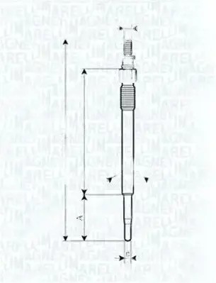 Свічка розжарювання 062900022304 magneti marelli фото №1