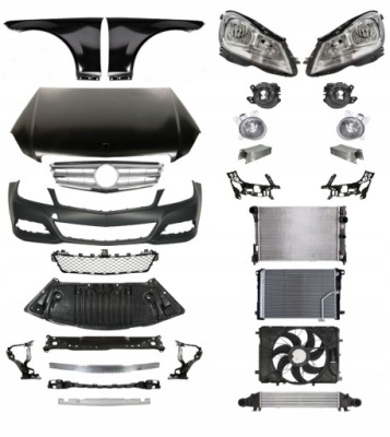 Mercedes c klasa w204 2011-2014 капот лампи pas фото №1