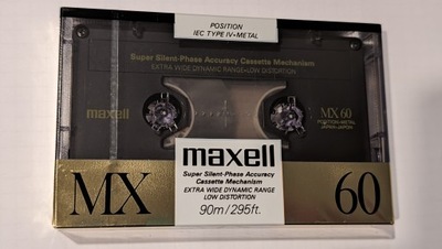 Maxell MX 60 Metal 1988 Japan/USA -1szt