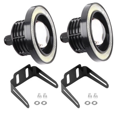 LUZ FAROS ANTINIEBLA 2 PIEZAS DIODO LUMINOSO LED COB ANGEL EYES  