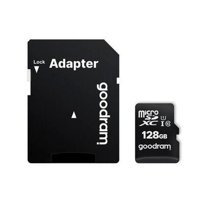 Karta pamięci GOODRAM 128GB CL10 + Adapter 100/10