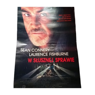 Plakat kinowy W słusznej sprawie. Sean Connery / Laurence Fishburn.68x98 cm