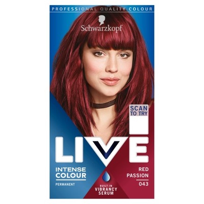 SCHWARZKOPF Live Intense farba 043 Red Passion