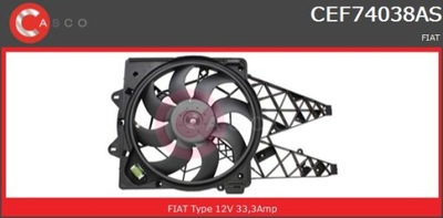 Вентилятори радіатора casco cef74038as фото №1