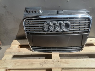 Audi a4 b7 решётка радиатора средняя решётка радиатора хром фото №1