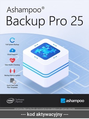 Ashampoo Backup Pro 25 - do tworzenia kopii zapasowych licencja wieczysta