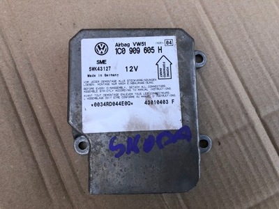 Датчик модуль подушка безпеки skoda fabia i 1999-2004 фото №1