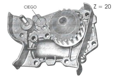 НАСОС ВОДИ RENAULT DOLZ