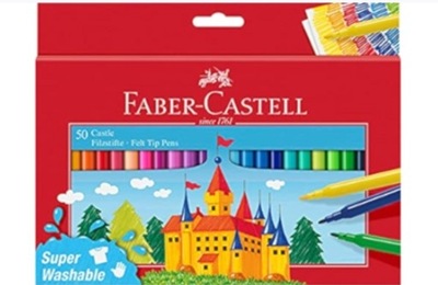 Nowe Flamastry Faber-Castell 554204 50 kolorów (PG)