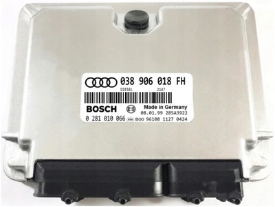 COMPUTADOR AUDI 1.9 038906018FH 0281010066 IMMO APAGADO  