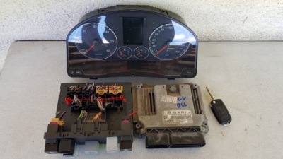 Бортовой компьютер набор vw golf v 1.9 tdi bls фото №1