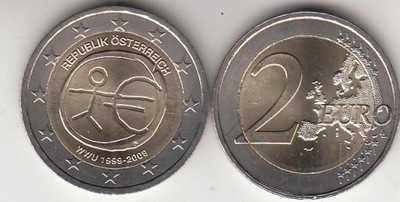 Austria 2009 -2 euro okolicz. 10 Rocznica Uni