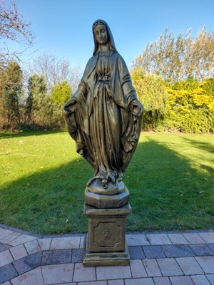 Betonowa Figura Matki Bożej Matka Boska na Postumencie 155cm