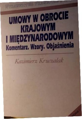 UMOWY W OBROCIE KRAJOWYM I MIĘDZYNARODOWYM