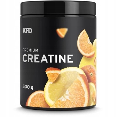 Kreatyna monohydrat proszek o smaku pomarańczowo - cytrynowym KFD 500 g