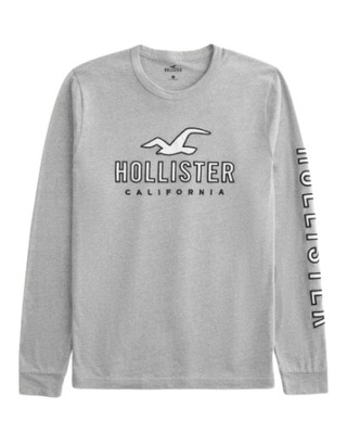 lekka bluza Abercrombie Hollister longsleeve L szara