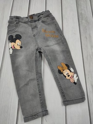 Disney Spodnie Jeansy regulowane dla dziewczynki r 80