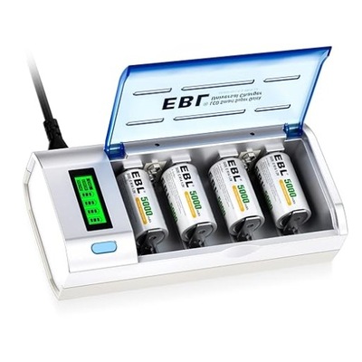 INTELIGENTNA ŁADOWARKA EBL 906 DO AKUMULATORÓW AA AAA CD 9 V 5000 MAH