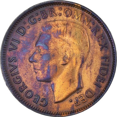 Moneta, Australia, George VI, 1/2 Penny, 1949, Per