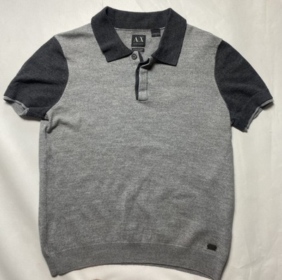 Armani Exchange ORYGINALNE SZARE POLO T SHIRT /M