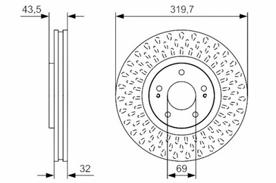 Bosch 986 479 t01 диск тормозная фото №1