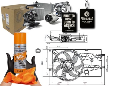 Вентилятор радиатора с корпус citroen nemo fiat #petrolhead pro+ kit4 фото №1