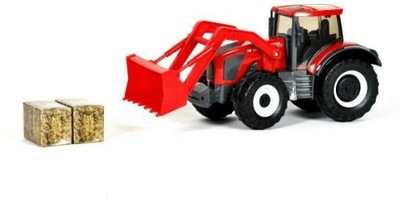 Traktor Gigant Spychacz 1:16 czerwony