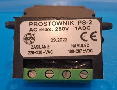 Układ prostujący - prostownik 2-połówkowy PS-2