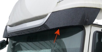 Накладка козирок спойлер захист сонцезахисна daf xf 106 530 lift фото №1