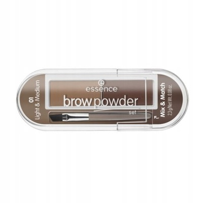 ESSENCE BROW POWDER 01 puder do brwi z pędzelkiem