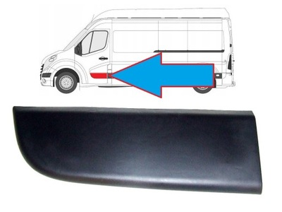 Молдинг дверь перед левая renault master opel movano nissan nv400 2010 - фото №1
